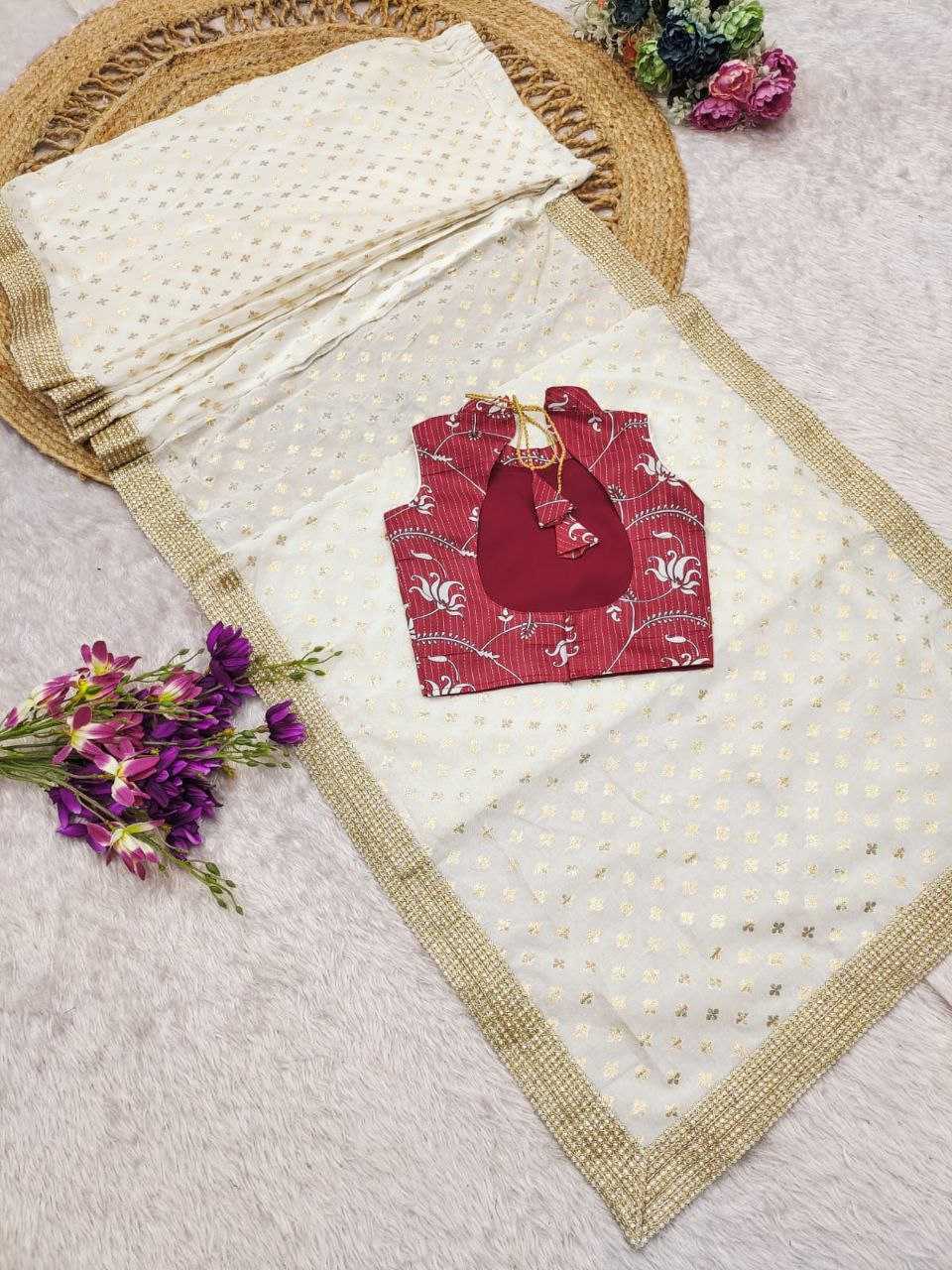 Ynf Dola Silk KESH505 003 Kids Wear Wholesale Kids Saree Dress Kids Festive Wear Kids Party Wear Ethnic Manufacturer- Kids Exports