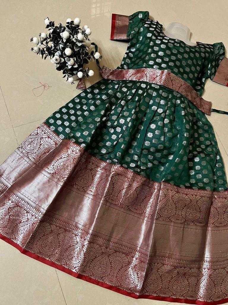Ynf Fancy KESH503 7801 Kids Wear Wholesale Kids Gown Kids Frocks Kids Party Wear Ethnic Manufacturer- Kids Exports