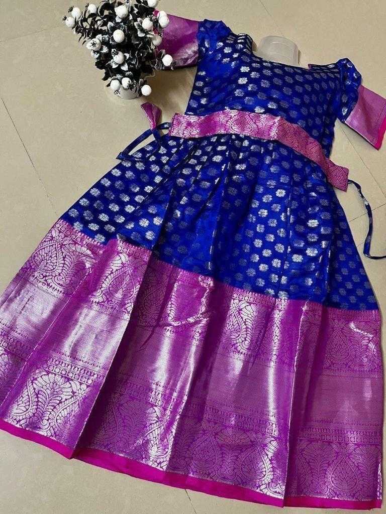 Ynf Fancy KESH503 7801 Kids Wear Wholesale Kids Gown Kids Frocks Kids Party Wear Ethnic Manufacturer- Kids Exports