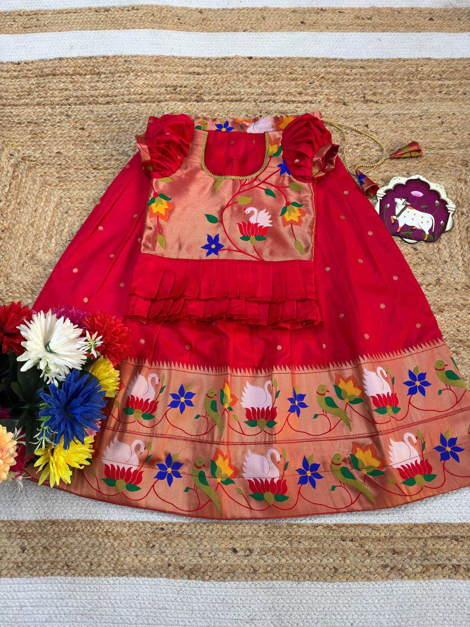 Ynf Fancy KESH503 8150 Kids Wear Wholesale Kids Traditional Outfits Kids Lehenga Choli Kids Navratri Outfits Manufacturer- Kids Exports