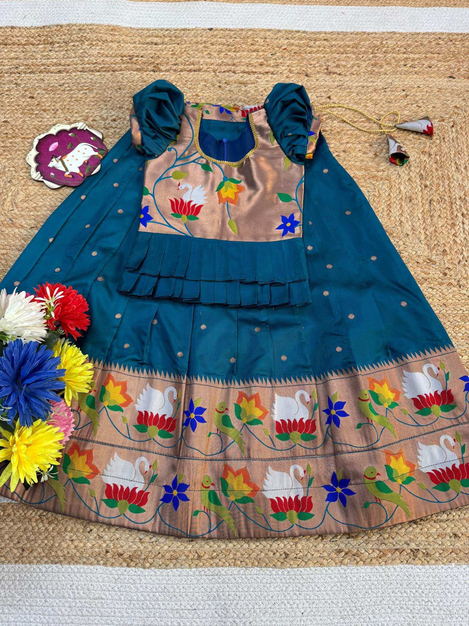 Ynf Fancy KESH503 8150 Kids Wear Wholesale Kids Traditional Outfits Kids Lehenga Choli Kids Navratri Outfits Manufacturer- Kids Exports