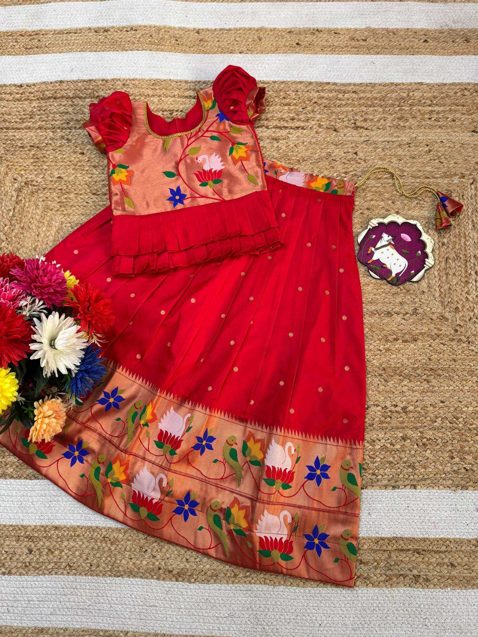 Ynf Fancy KESH503 8150 Kids Wear Wholesale Kids Traditional Outfits Kids Lehenga Choli Kids Navratri Outfits Manufacturer- Kids Exports