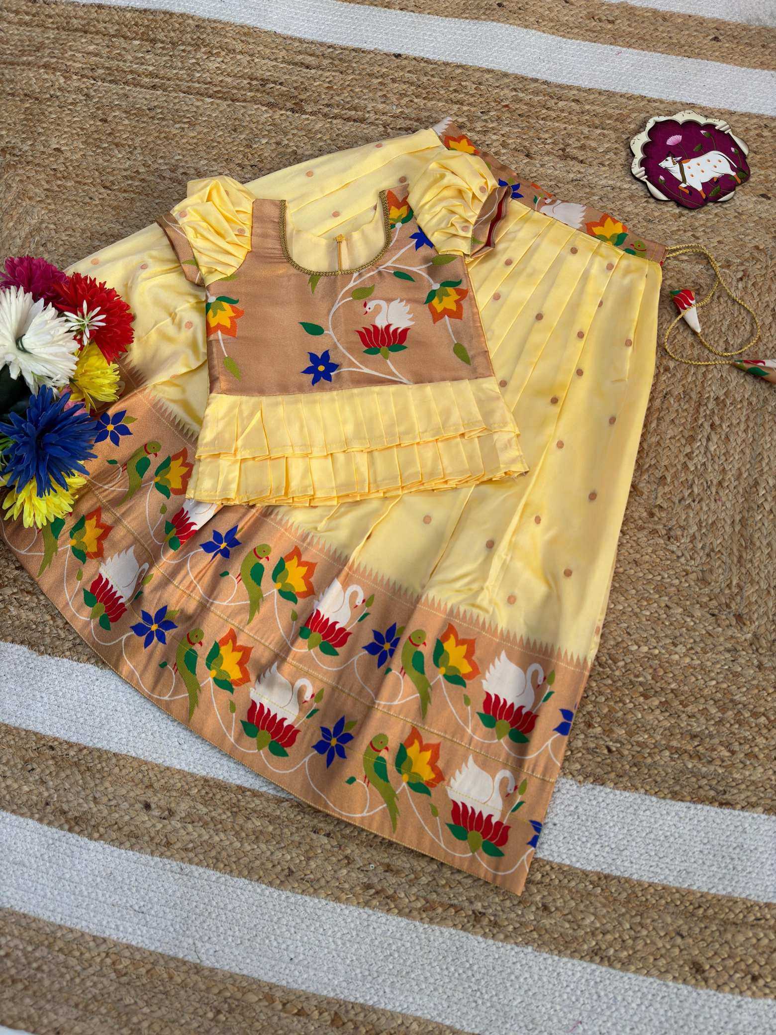 Ynf Fancy KESH503 8150 Kids Wear Wholesale Kids Traditional Outfits Kids Lehenga Choli Kids Navratri Outfits Manufacturer- Kids Exports