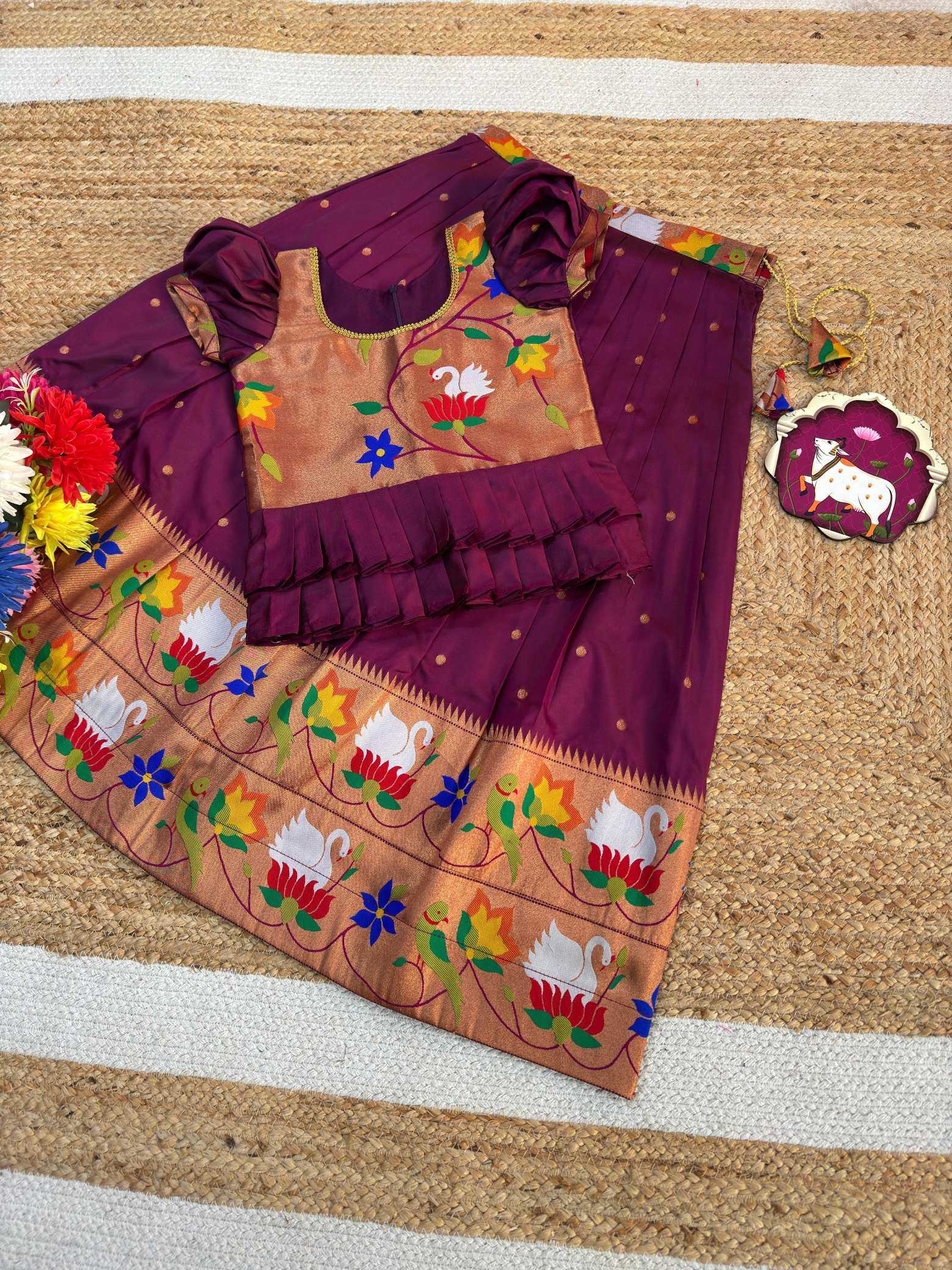 Ynf Fancy KESH503 8150 Kids Wear Wholesale Kids Traditional Outfits Kids Lehenga Choli Kids Navratri Outfits Manufacturer- Kids Exports