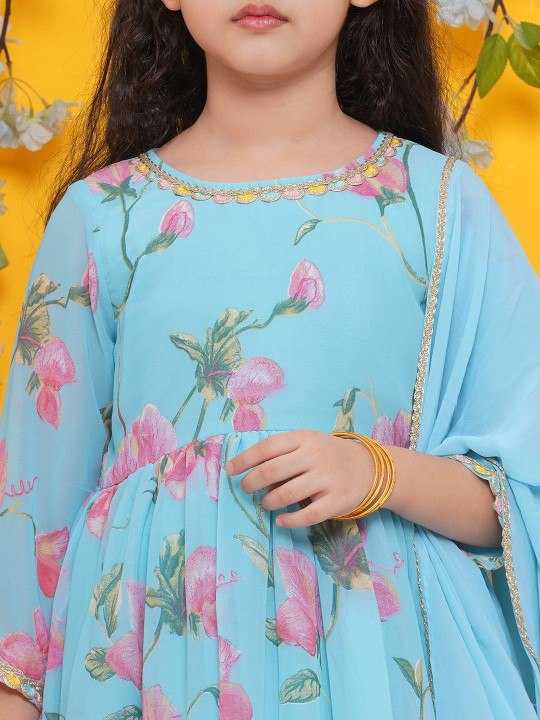 Ynf Georgette KESH642 MANVI Kids Wear Festive Collections Wholesale Kids Sharara Kids Festive Wear Kids Wedding Outfits Manufacturer- Kids Exports