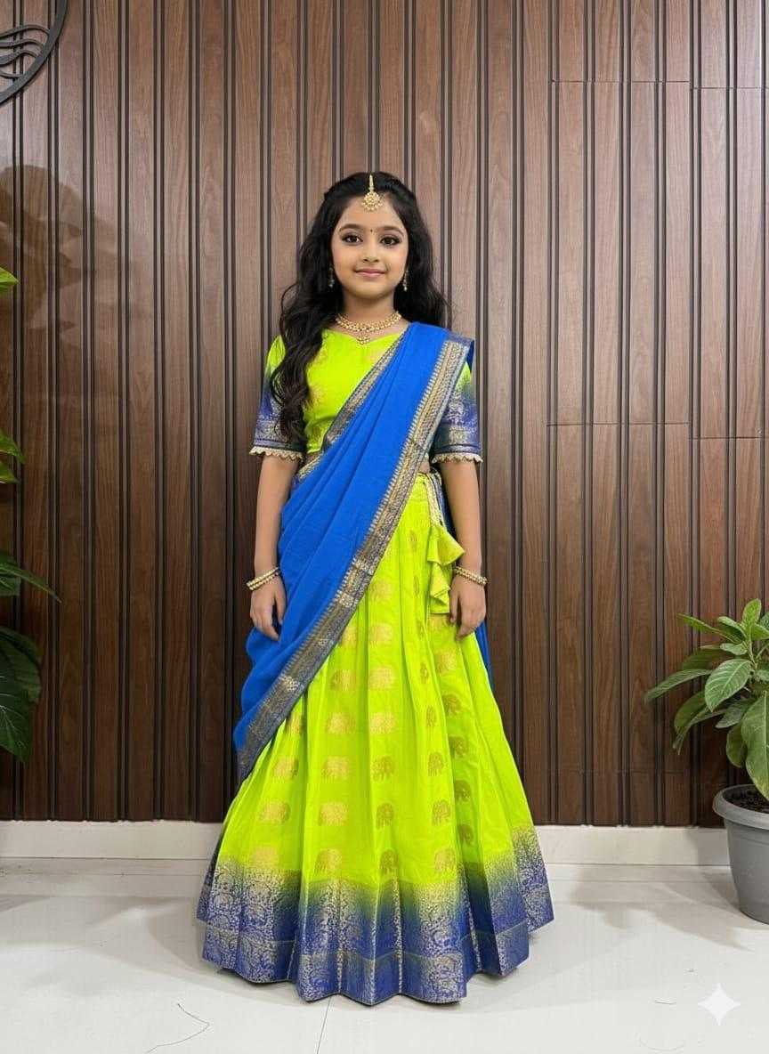 Ynf Heavy Silk KESH503 8143 Kids Wear Wholesale Kids Traditional Outfits Indian Wear For Kids Kids Lehenga Choli Manufacturer- Kids Exports