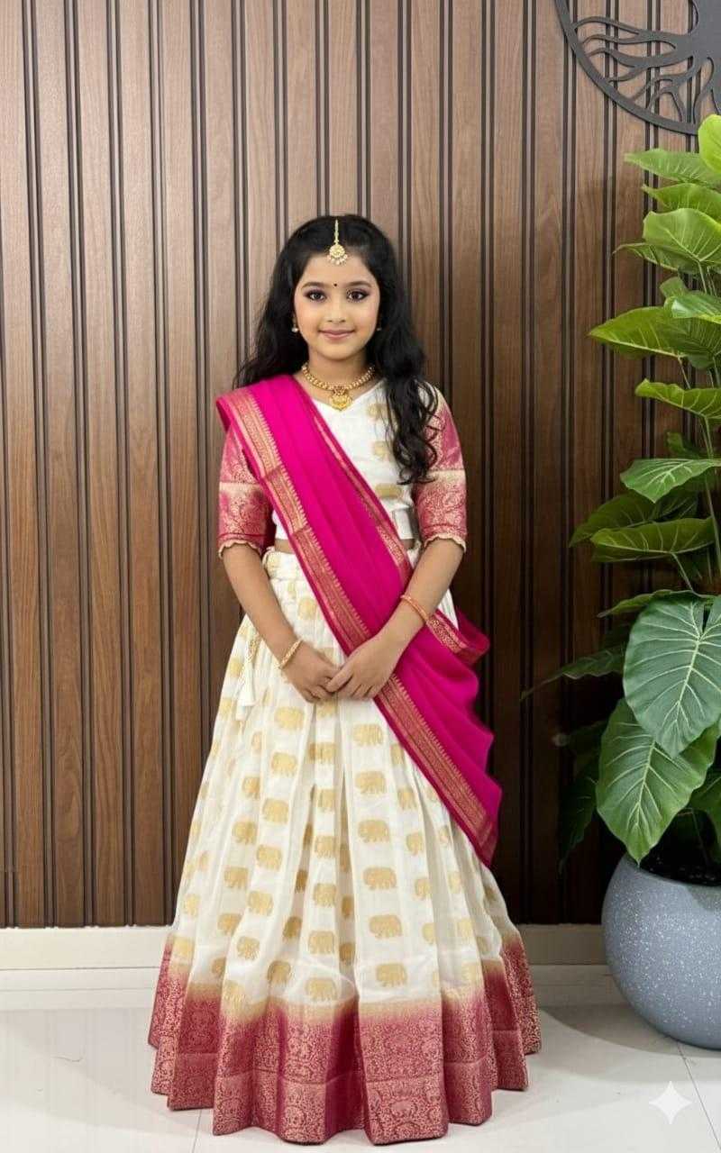 Ynf Heavy Silk KESH503 8143 Kids Wear Wholesale Kids Traditional Outfits Indian Wear For Kids Kids Lehenga Choli Manufacturer- Kids Exports