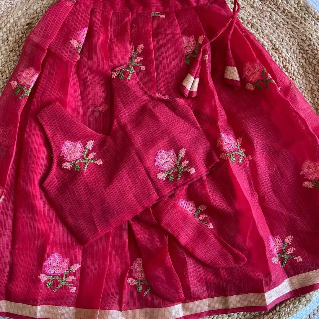 Ynf Kota Chex RIN235 Alisha Kids Wear Wholesale Kids Lehenga Embroidered Frock Kids Designer Frock Manufacturer- Kids Exports