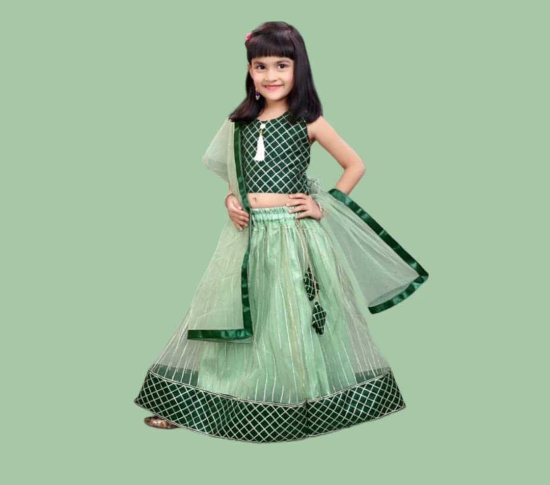 Ynf Net KESH461 194 Kids Wear Wholesale Kids Lehenga Kids Navratri Outfits Kids Party Wear Ethnic Manufacturer- Kids Exports