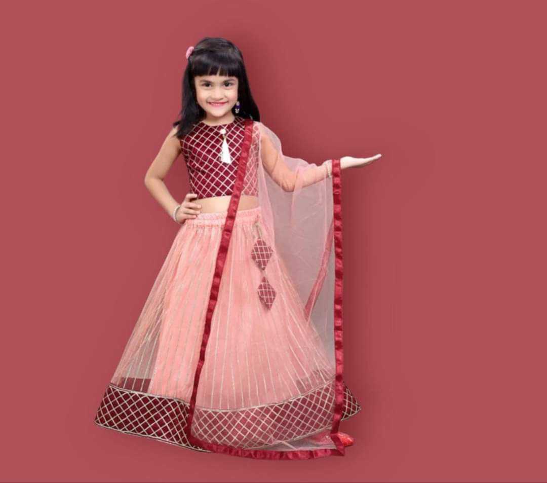 Ynf Net KESH461 194 Kids Wear Wholesale Kids Lehenga Kids Navratri Outfits Kids Party Wear Ethnic Manufacturer- Kids Exports