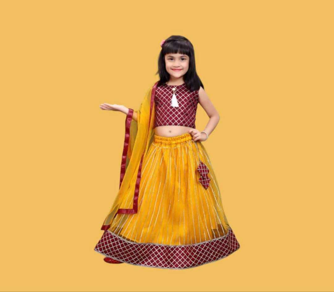 Ynf Net KESH461 194 Kids Wear Wholesale Kids Lehenga Kids Navratri Outfits Kids Party Wear Ethnic Manufacturer- Kids Exports