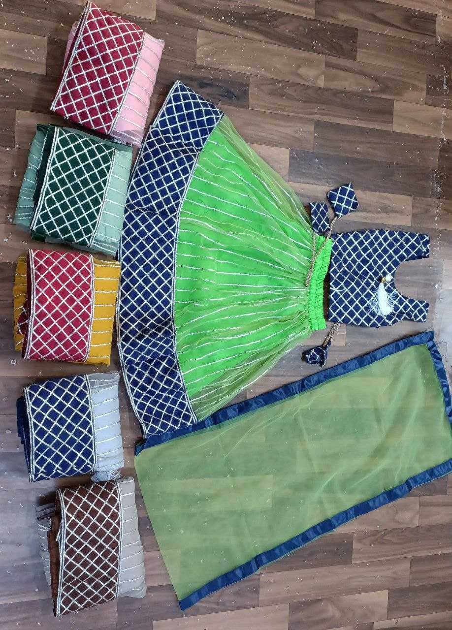 Ynf Net KESH461 194 Kids Wear Wholesale Kids Lehenga Kids Navratri Outfits Kids Party Wear Ethnic Manufacturer- Kids Exports