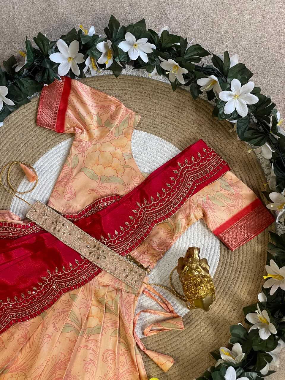 Ynf Pure Silk KESH505 Makar-Sankranti Kids Wear Festive Collections Wholesale Kids Lehenga Choli Kids Silk Dress Pongal Collections Manufacturer- Kids Exports