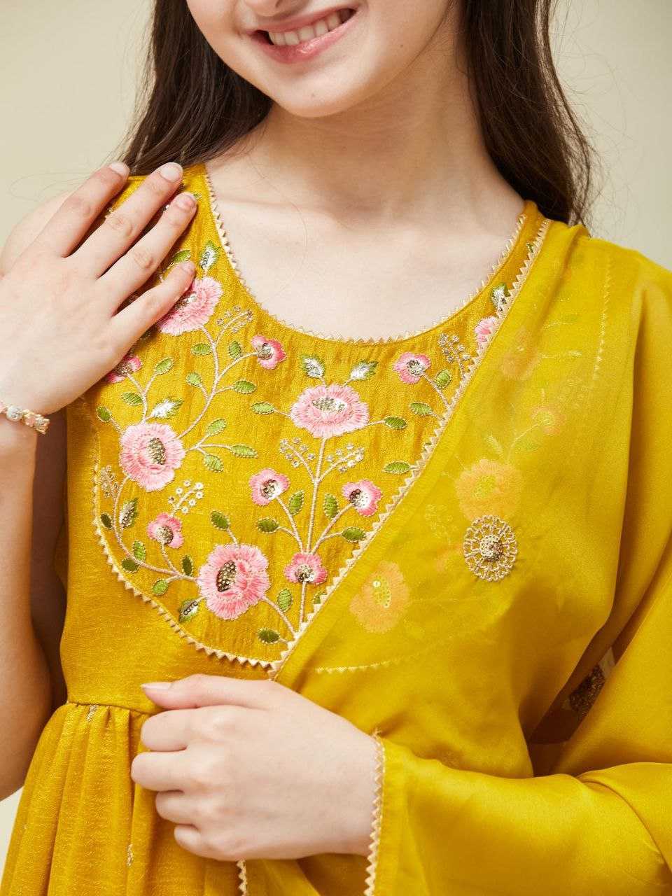 Ynf Silk KESH642 UMA Kids Wear Festive Collections Wholesale Kids Sharara Kids Festive Wear Kids Wedding Outfits Manufacturer- Kids Exports