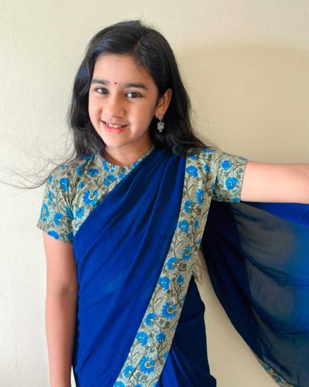 Ynf Soft Dola KESH505 002 Kids Wear Wholesale Kids Saree Dress Kids Festive Wear Kids Party Wear Ethnic Manufacturer- Kids Exports