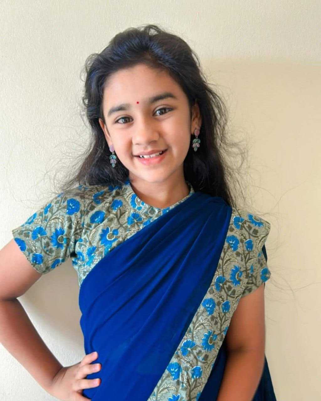 Ynf Soft Dola KESH505 002 Kids Wear Wholesale Kids Saree Dress Kids Festive Wear Kids Party Wear Ethnic Manufacturer- Kids Exports