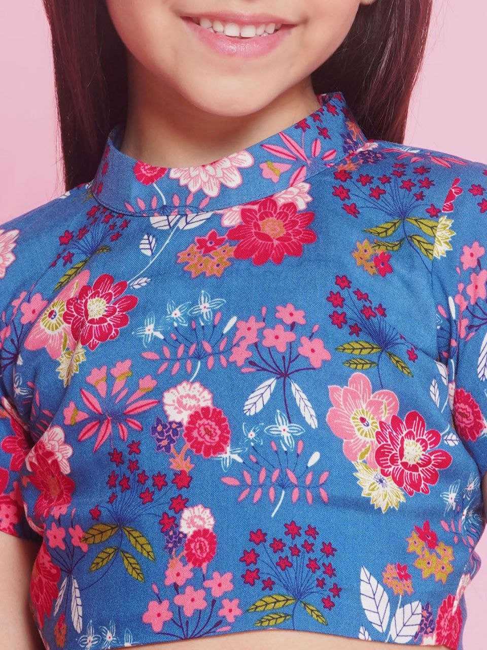 Ynf Soft Dola KESH505 004 Kids Wear Wholesale Kids Saree Dress Kids Traditional Outfits Girls Ethnic Wear Manufacturer- Kids Exports