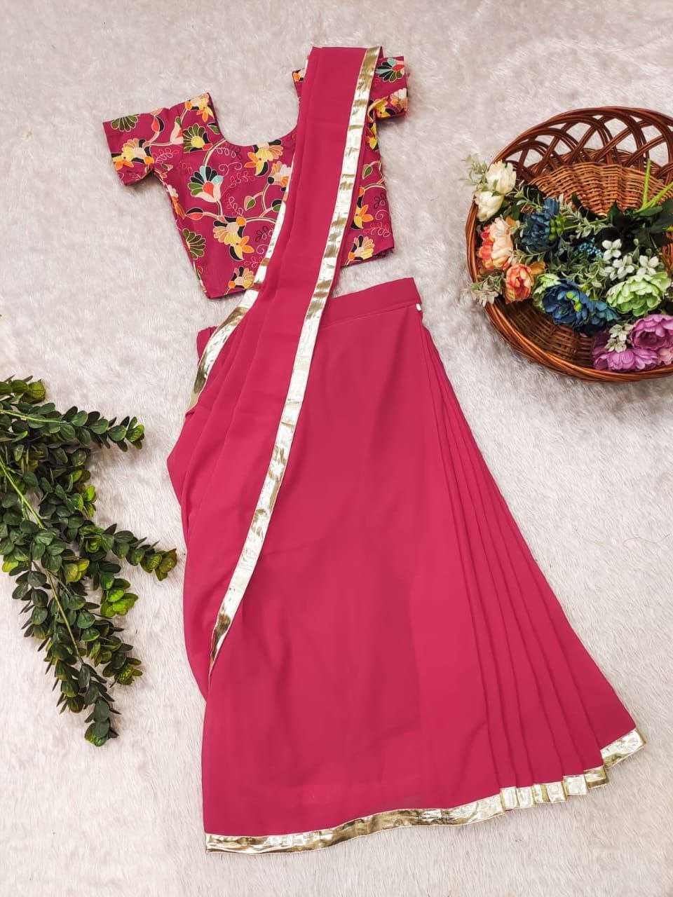 Ynf Soft Dola KESH505 007 Kids Wear Wholesale Kids Saree Dress Kids Festive Wear Kids Party Wear Ethnic Manufacturer- Kids Exports