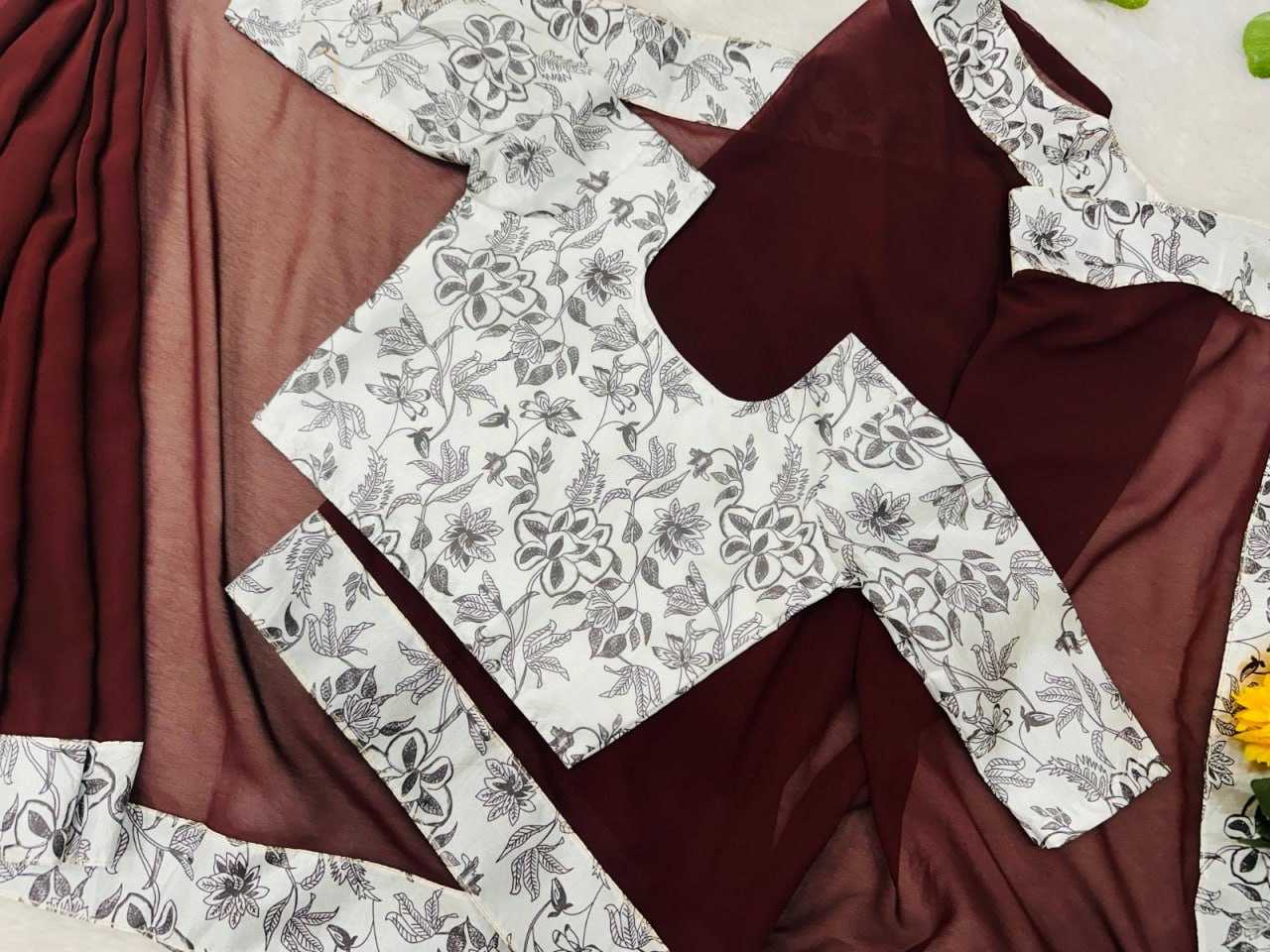 Ynf Soft Dola KESH505 010 Kids Wear Wholesale Kids Saree Dress Kids Festive Wear Kids Party Wear Ethnic Manufacturer- Kids Exports