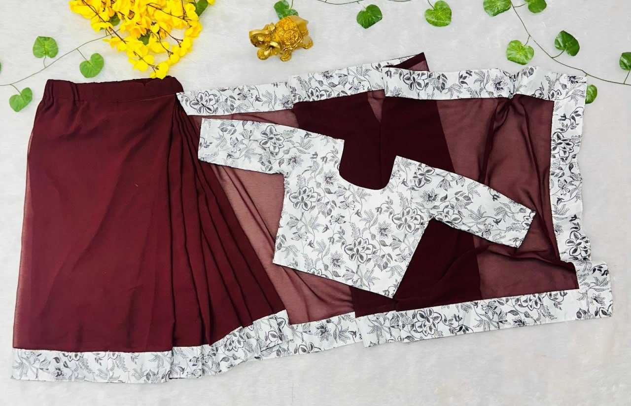 Ynf Soft Dola KESH505 010 Kids Wear Wholesale Kids Saree Dress Kids Festive Wear Kids Party Wear Ethnic Manufacturer- Kids Exports