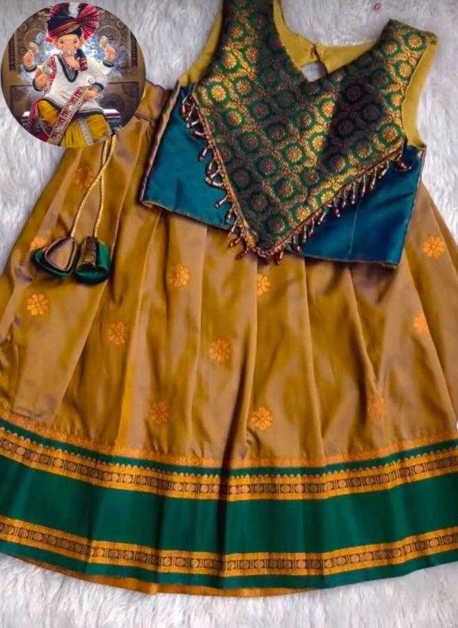 Ynf Soft Silk KESH503 8138 Kids Wear Wholesale Kids Traditional Outfits Kids Lehenga Choli Kids Navratri Outfits Manufacturer- Kids Exports