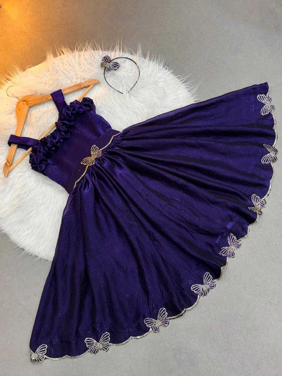 Ynf Space Silk KESH503 8119 Kids Wear Wholesale Kids Frocks Kids Designer Frock Kids Party Wear Ethnic Manufacturer- Kids Exports