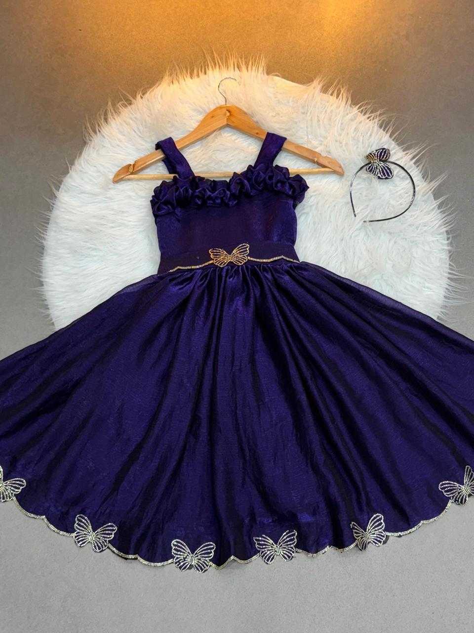 Ynf Space Silk KESH503 8119 Kids Wear Wholesale Kids Frocks Kids Designer Frock Kids Party Wear Ethnic Manufacturer- Kids Exports