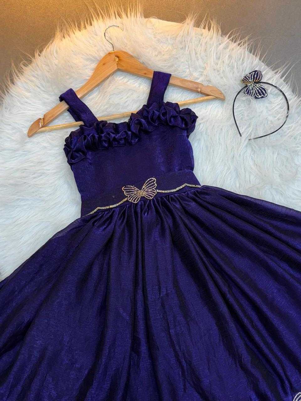 Ynf Space Silk KESH503 8119 Kids Wear Wholesale Kids Frocks Kids Designer Frock Kids Party Wear Ethnic Manufacturer- Kids Exports