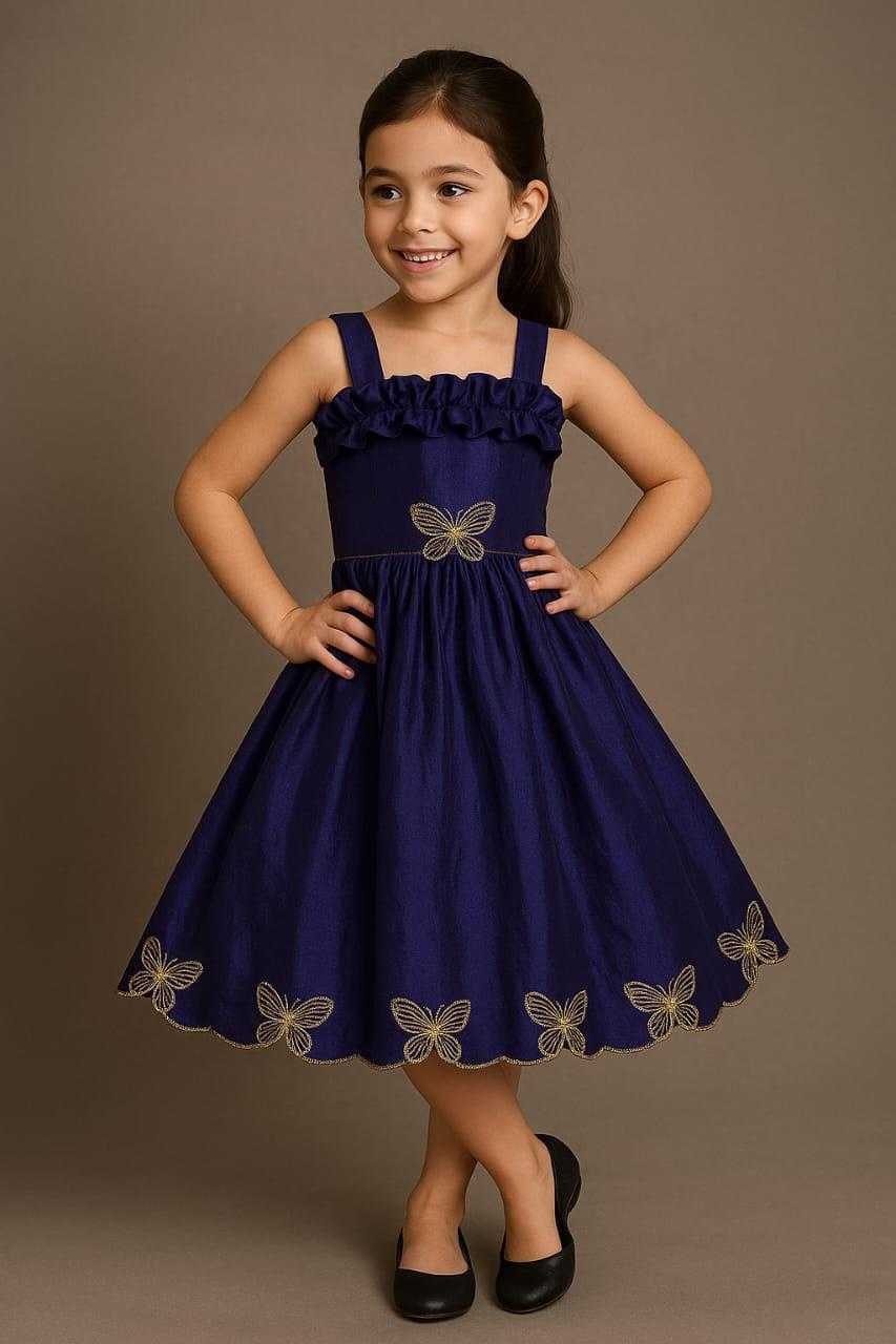 Ynf Space Silk KESH503 8119 Kids Wear Wholesale Kids Frocks Kids Designer Frock Kids Party Wear Ethnic Manufacturer- Kids Exports