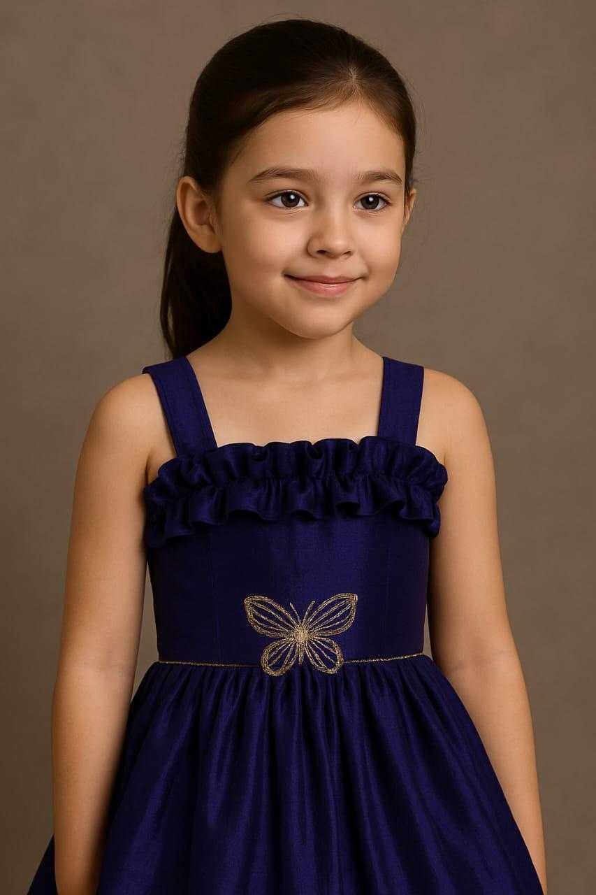 Ynf Space Silk KESH503 8119 Kids Wear Wholesale Kids Frocks Kids Designer Frock Kids Party Wear Ethnic Manufacturer- Kids Exports