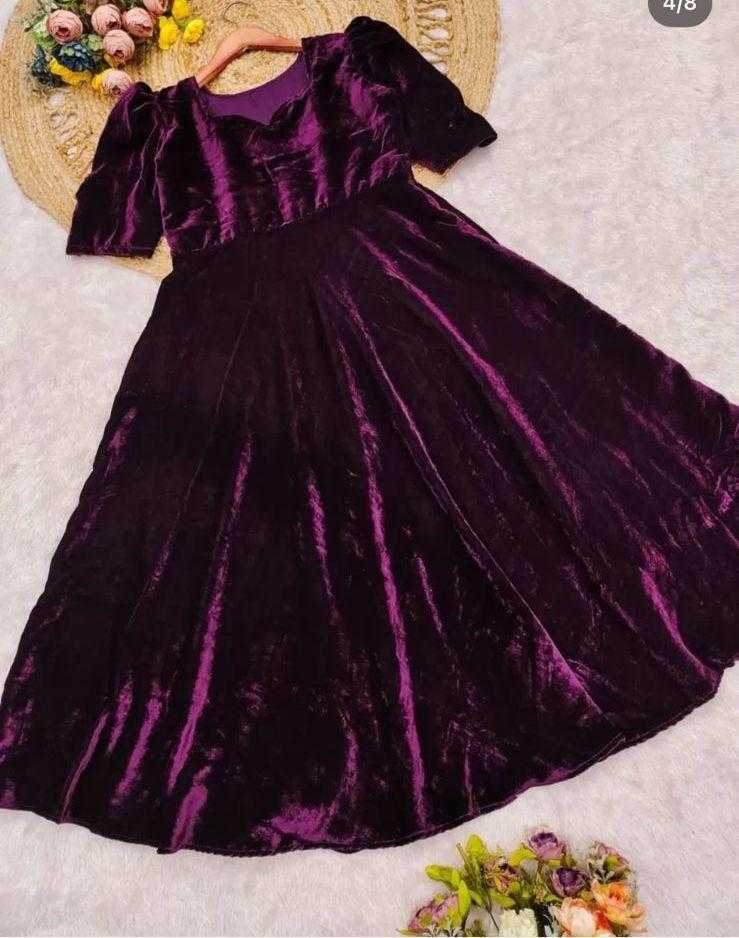 Ynf Velvet KESH503 8156 Kids Wear Wholesale Kids Gown Kids Frocks Kids Party Wear Ethnic Manufacturer- Kids Exports