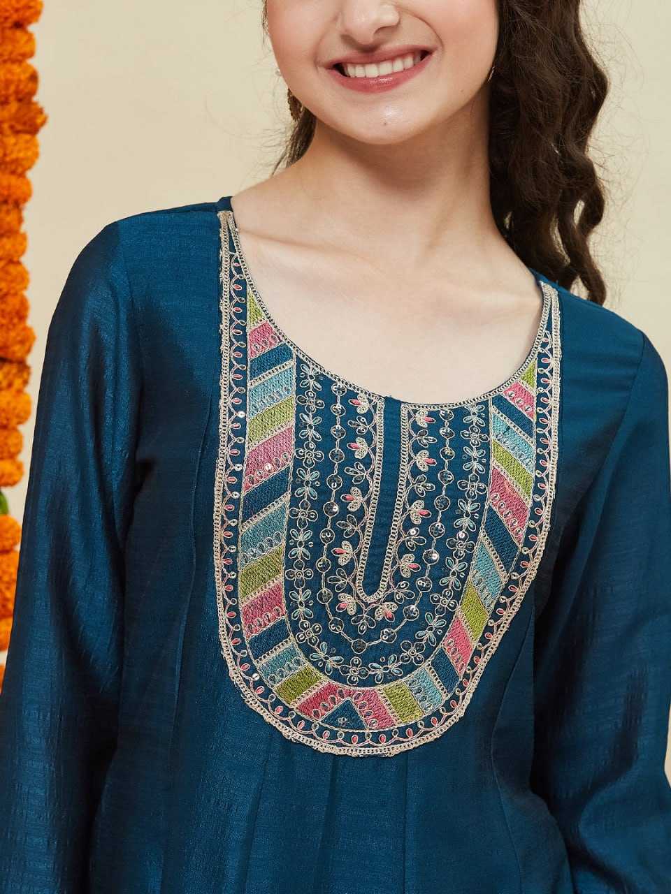 Ynf Vichitra Silk KESH642 ??? Kids Wear Wholesale Girls Kurti Kids Traditional Outfits Kids Anarkali Suits Manufacturer- Kids Exports