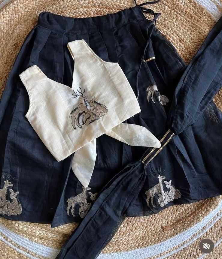 Ynf Chanderi Silk RIN235 chandri Kids Wear Wholesale Kids Lehenga Girls Ethnic Wear Kids Party Wear Ethnic Manufacturer- Kids Exports