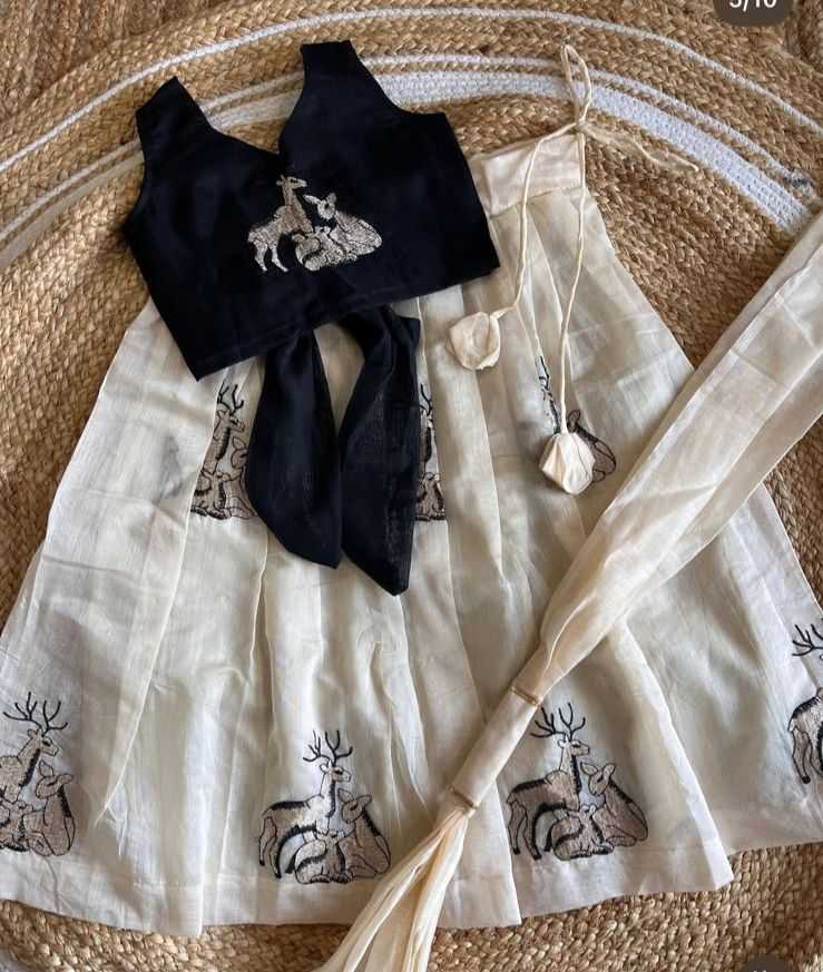 Ynf Chanderi Silk RIN235 chandri Kids Wear Wholesale Kids Lehenga Girls Ethnic Wear Kids Party Wear Ethnic Manufacturer- Kids Exports