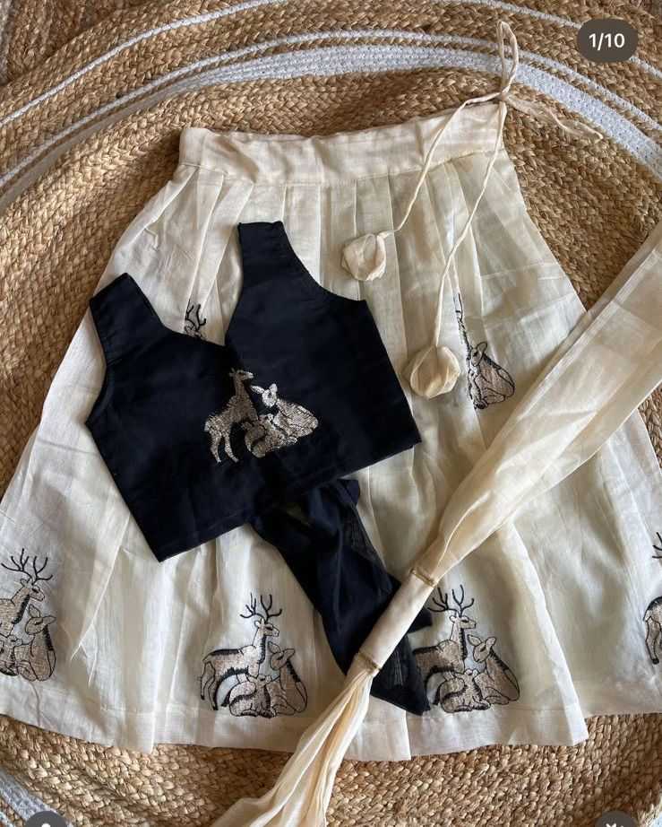 Ynf Chanderi Silk RIN235 chandri Kids Wear Wholesale Kids Lehenga Girls Ethnic Wear Kids Party Wear Ethnic Manufacturer- Kids Exports