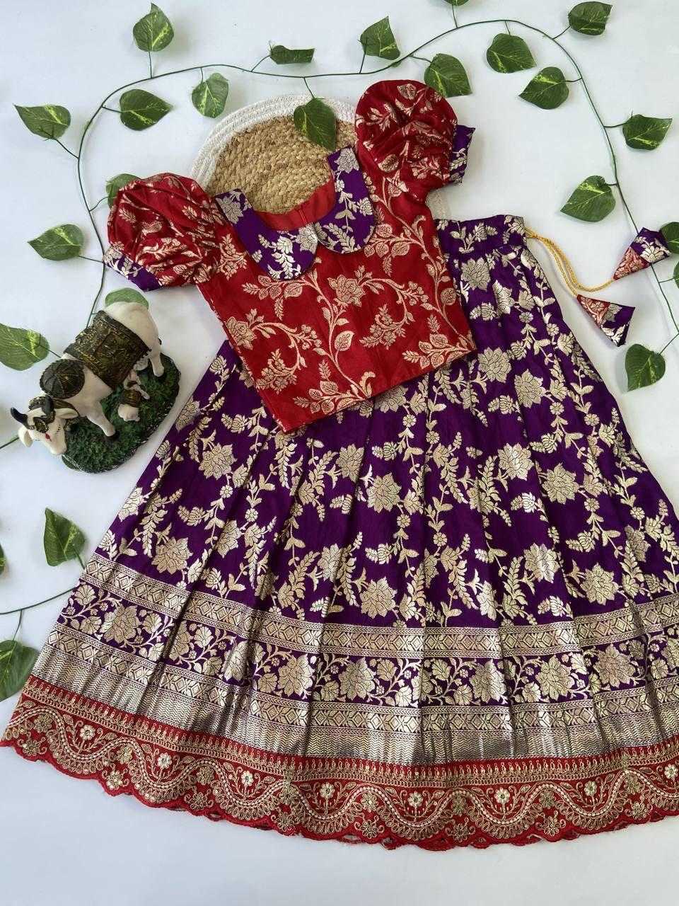 Ynf Cotton KESH503 8033 Kids Wear Wholesale Kids Lehenga Choli Kids Wedding Outfits Kids Indo-Western Wear Manufacturer- Kids Exports