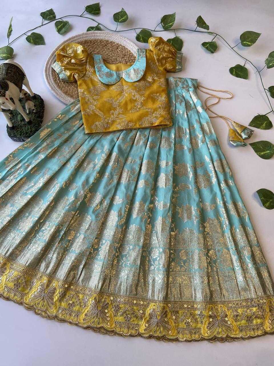 Ynf Cotton KESH503 8033 Kids Wear Wholesale Kids Lehenga Choli Kids Wedding Outfits Kids Indo-Western Wear Manufacturer- Kids Exports