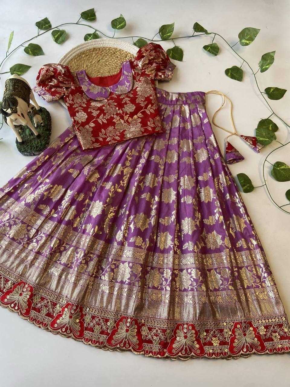 Ynf Cotton KESH503 8033 Kids Wear Wholesale Kids Lehenga Choli Kids Wedding Outfits Kids Indo-Western Wear Manufacturer- Kids Exports