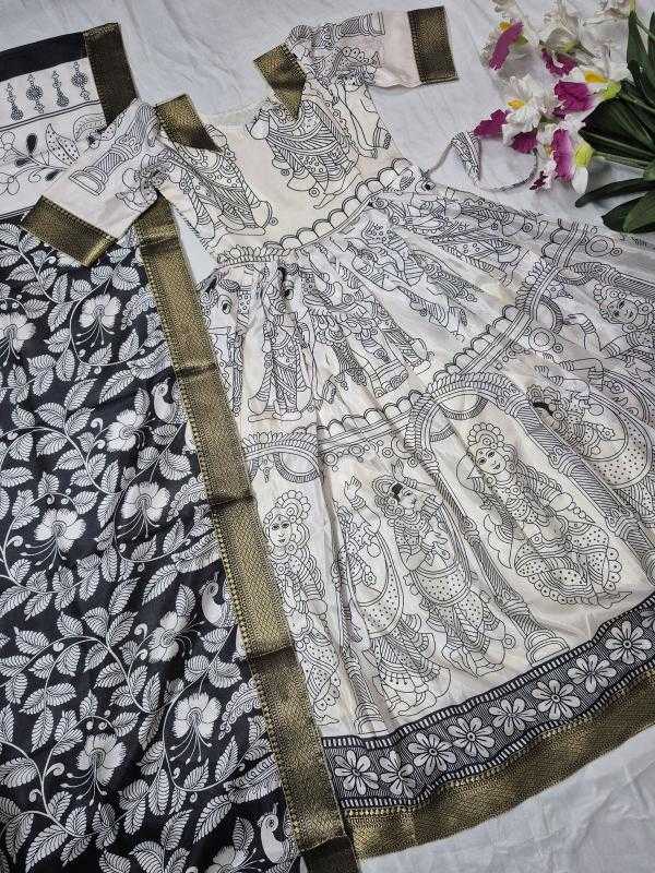 Ynf Dola Silk RIN235 dola silk Kids Wear Wholesale Kids Gown Kids Traditional Outfits Kids Ethnic Gowns Manufacturer- Kids Exports