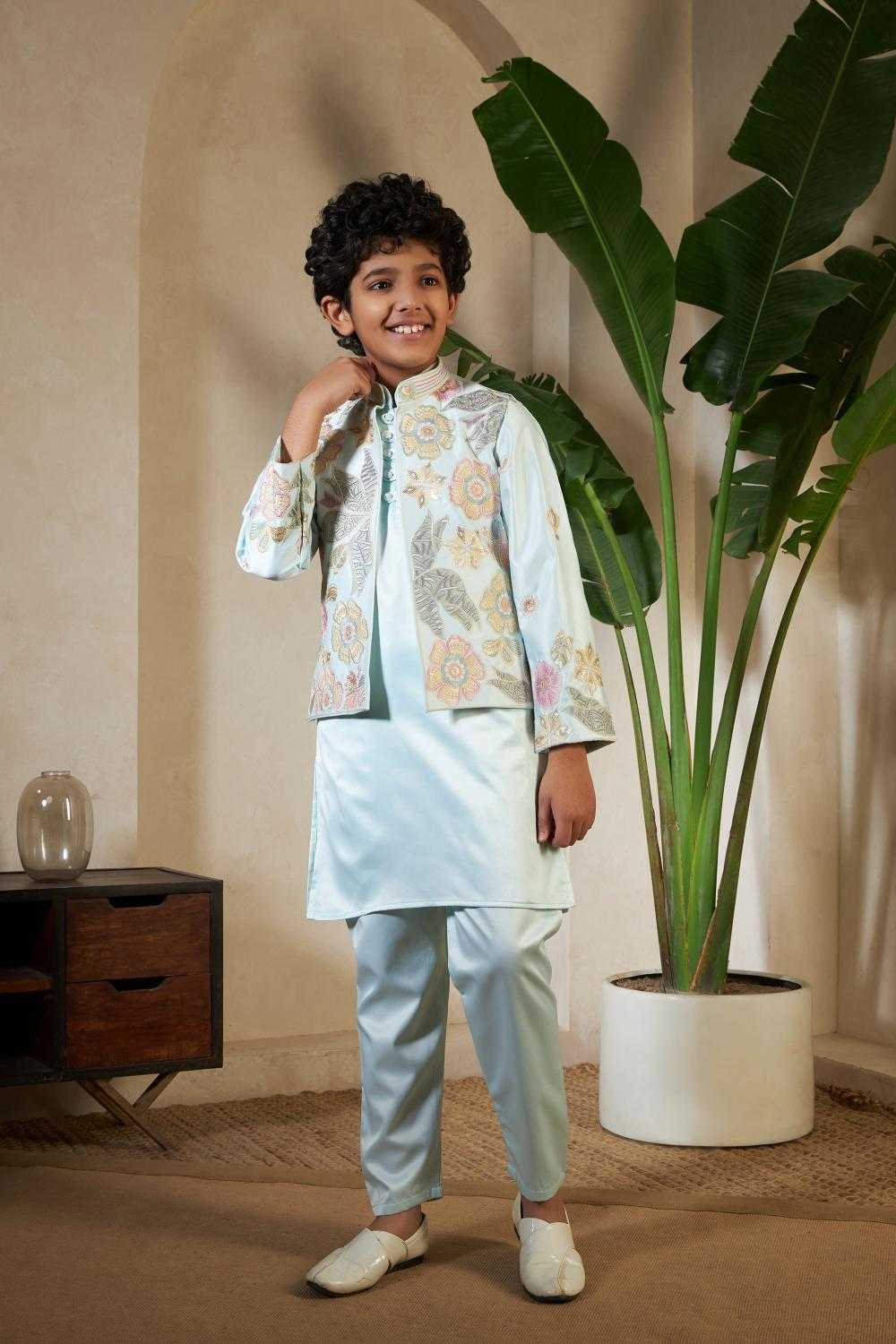 Ynf Fancy Kids Wear Wholesale Boys Kurta Pyjama Kids Kurta Pajama Boys Ethnic Wear Manufacturer- Kids Exports