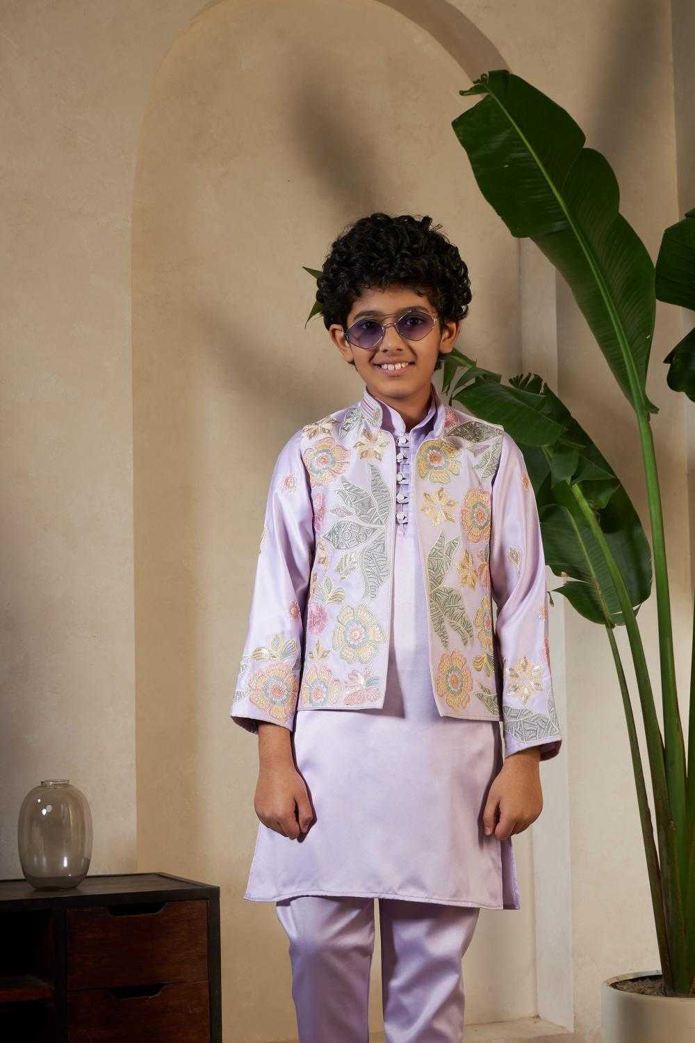 Ynf Fancy Kids Wear Wholesale Boys Kurta Pyjama Kids Kurta Pajama Boys Ethnic Wear Manufacturer- Kids Exports