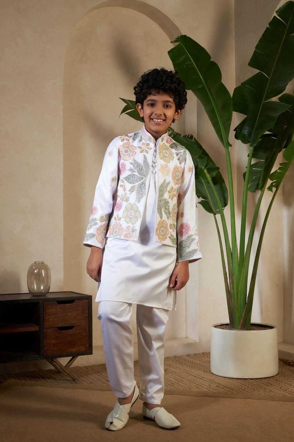 Ynf Fancy Kids Wear Wholesale Boys Kurta Pyjama Kids Kurta Pajama Boys Ethnic Wear Manufacturer- Kids Exports