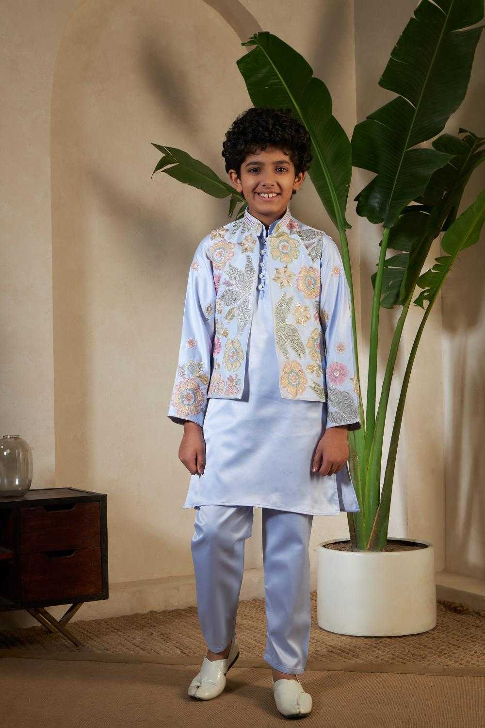 Ynf Fancy Kids Wear Wholesale Boys Kurta Pyjama Kids Kurta Pajama Boys Ethnic Wear Manufacturer- Kids Exports