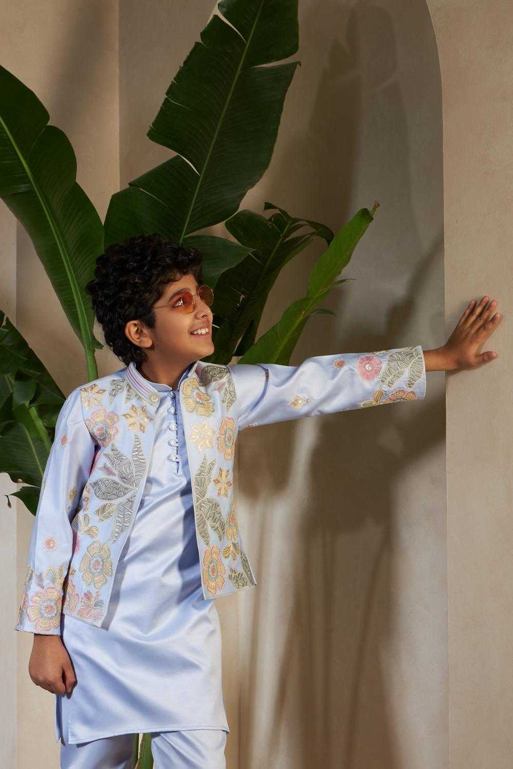 Ynf Fancy Kids Wear Wholesale Boys Kurta Pyjama Kids Kurta Pajama Boys Ethnic Wear Manufacturer- Kids Exports