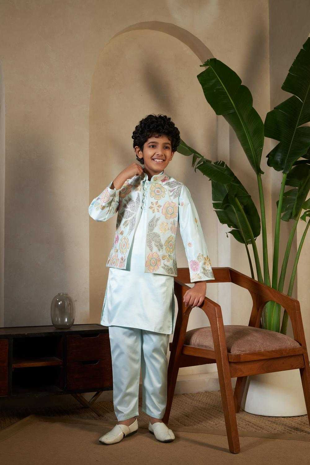 Ynf Fancy Kids Wear Wholesale Boys Kurta Pyjama Kids Kurta Pajama Boys Ethnic Wear Manufacturer- Kids Exports