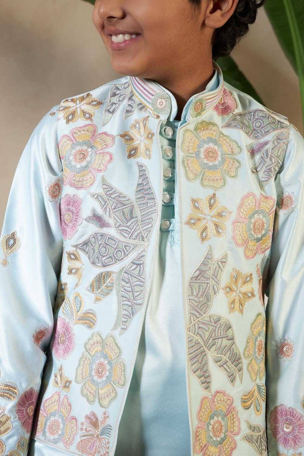 Ynf Fancy Kids Wear Wholesale Boys Kurta Pyjama Kids Kurta Pajama Boys Ethnic Wear Manufacturer- Kids Exports