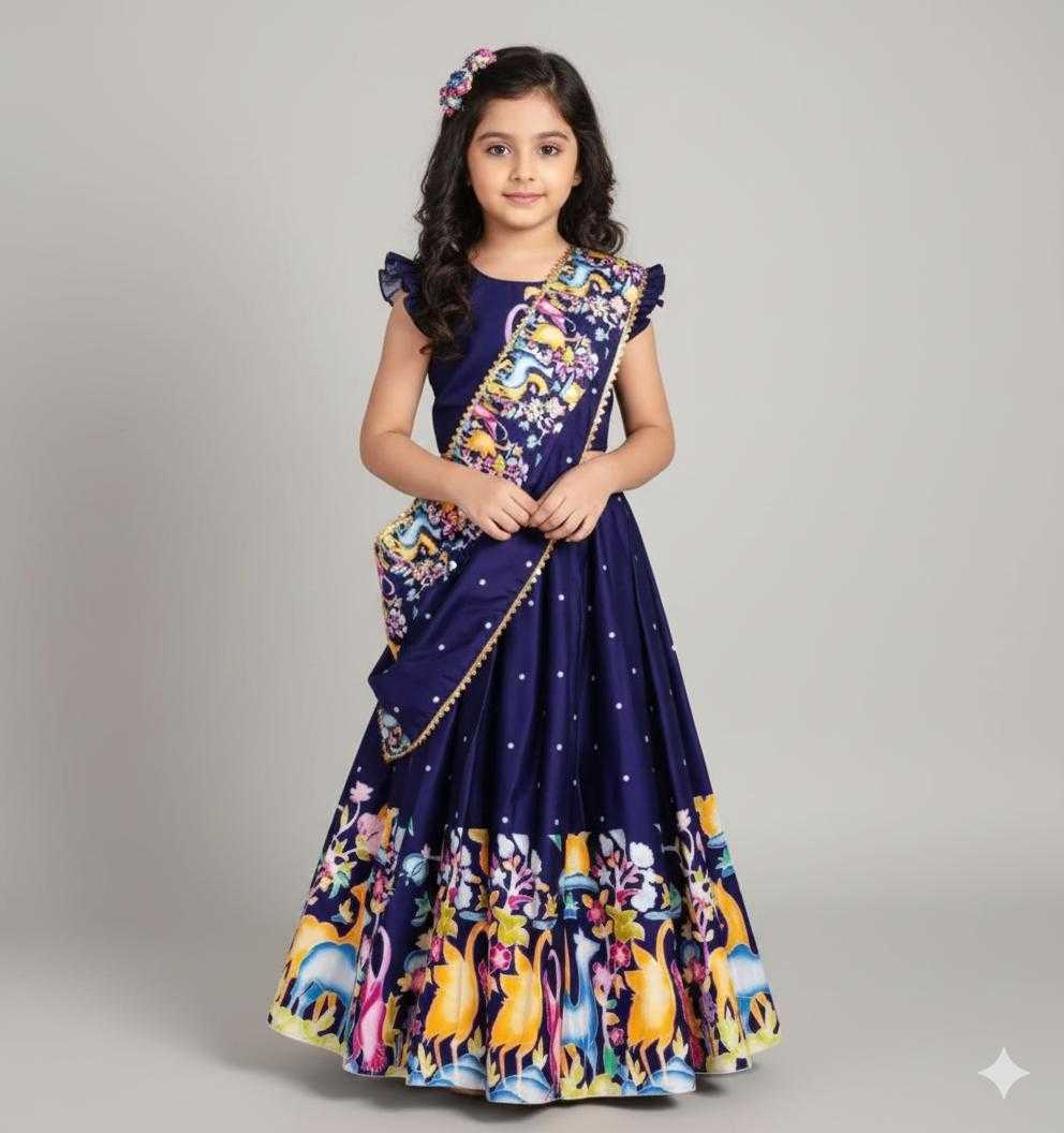 Ynf Fancy RIN235 Soft Printed Kids Wear Wholesale Kids Lehenga Kids Wedding Outfits Kids Party Wear Ethnic Manufacturer- Kids Exports