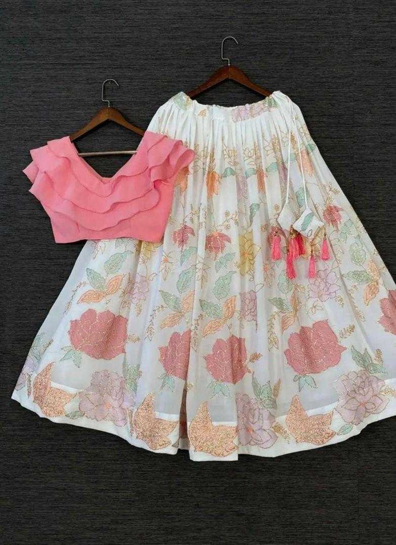 Ynf Faux Georgette RIN235 anita Kids Wear Wholesale Kids Ethnic Wear Kids Traditional Outfits Kids Lehenga Choli Manufacturer- Kids Exports