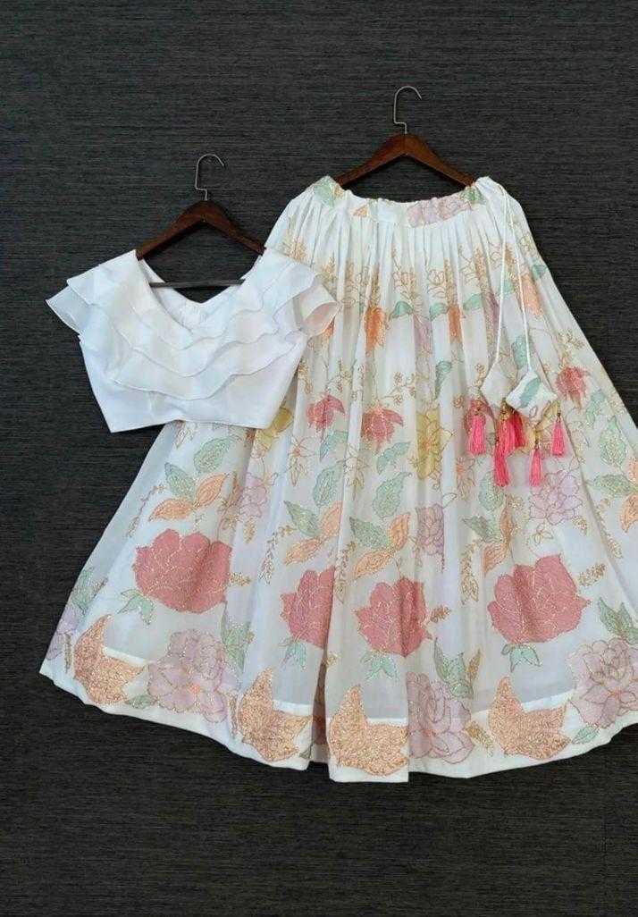 Ynf Faux Georgette RIN235 anita Kids Wear Wholesale Kids Ethnic Wear Kids Traditional Outfits Kids Lehenga Choli Manufacturer- Kids Exports