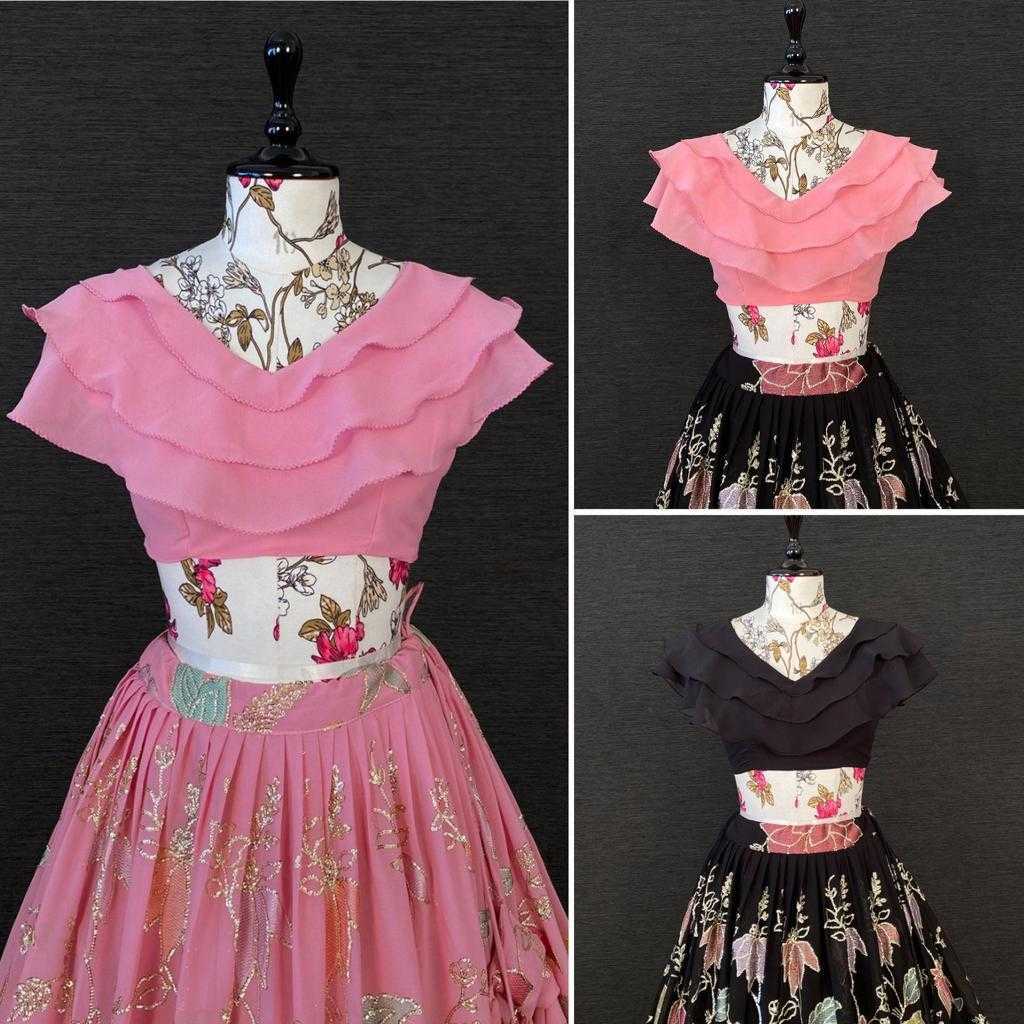 Ynf Faux Georgette RIN235 anita Kids Wear Wholesale Kids Ethnic Wear Kids Traditional Outfits Kids Lehenga Choli Manufacturer- Kids Exports